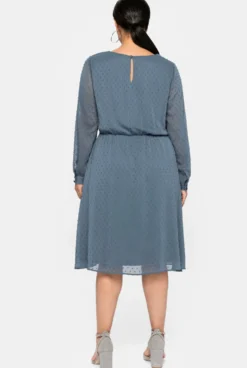 Chiffonkleid mit 3D-Effekt