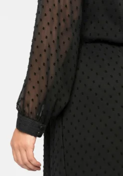 Chiffonkleid mit 3D-Effekt