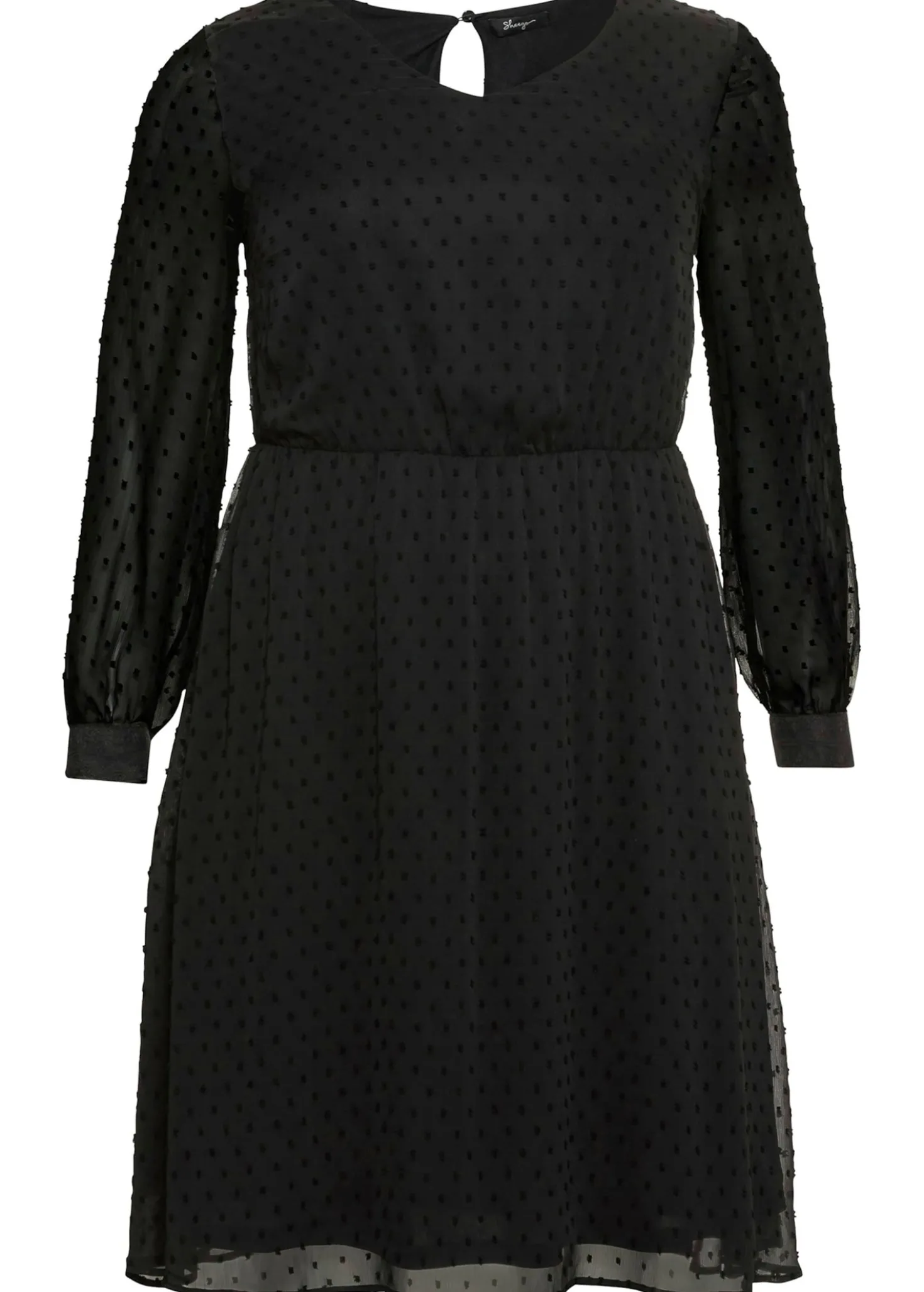 Chiffonkleid mit 3D-Effekt