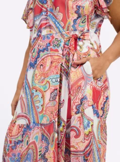 Chiffonkleid mit Paisleydruck