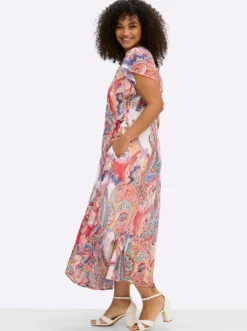 Chiffonkleid mit Paisleydruck