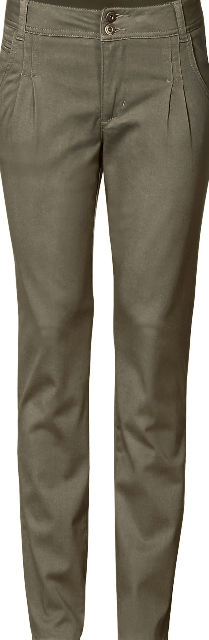 Chinohose in Karotten-Form