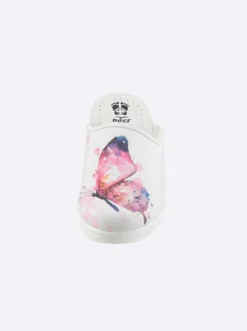 Clog mit Schmetterlings-Motiv