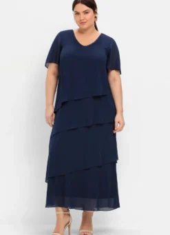 Cocktailkleid im Lagenlook, mit Volants