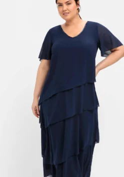 Cocktailkleid im Lagenlook, mit Volants