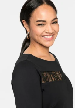 Cocktailkleid mit Spitzeneinsatz