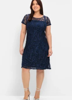 Cocktailkleid mit Zierborten