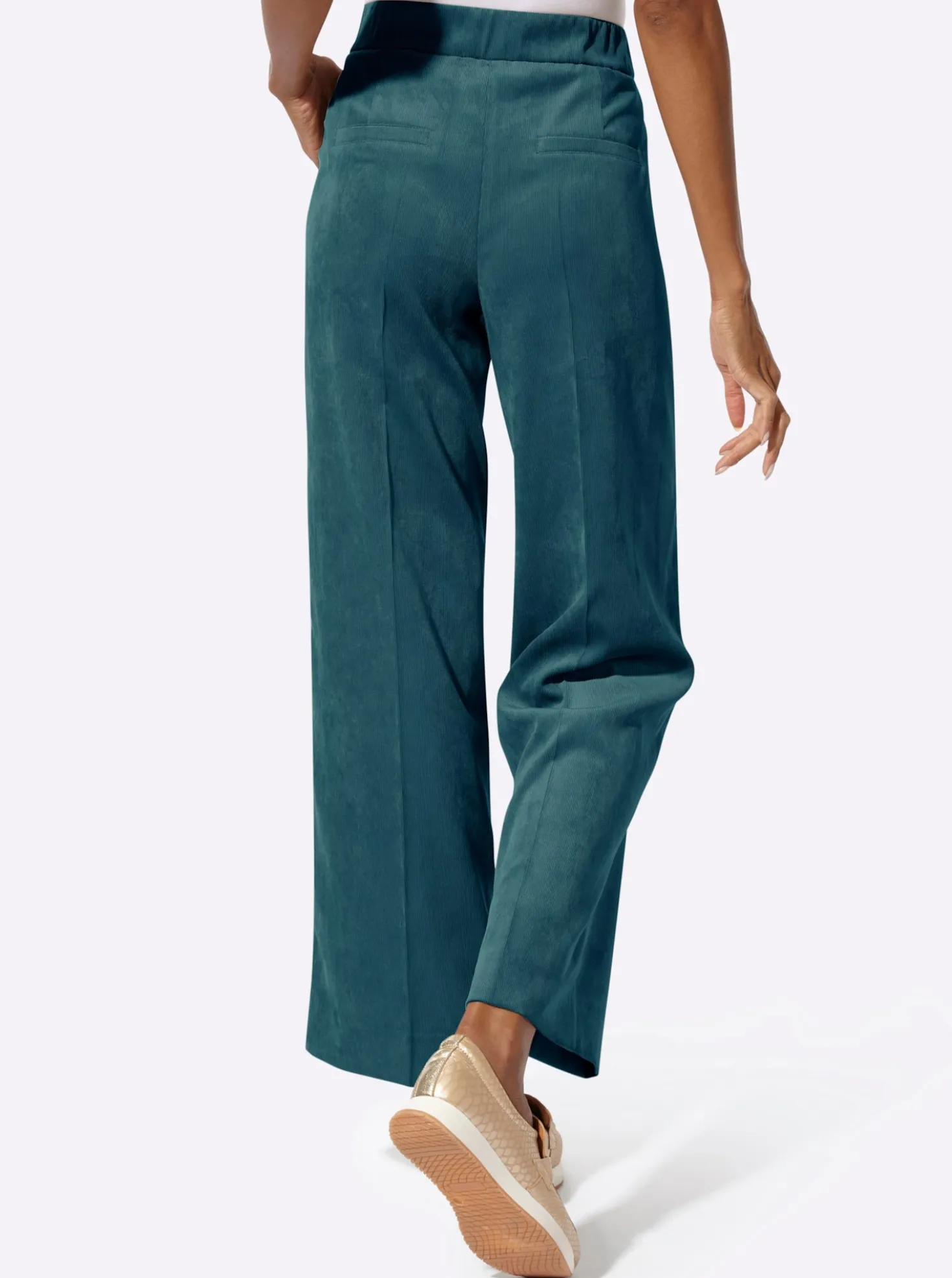 Cordhose mit Dehnbund hinten