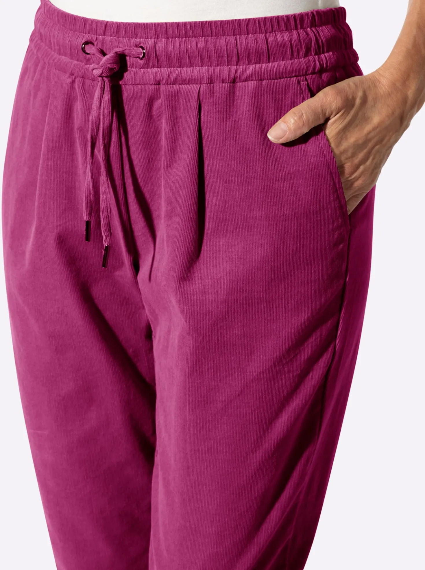 Cordhose mit Schlupfbund