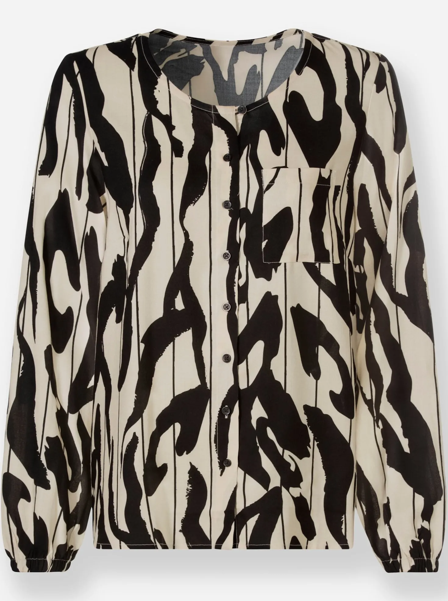 Druckbluse aus reiner Viskose