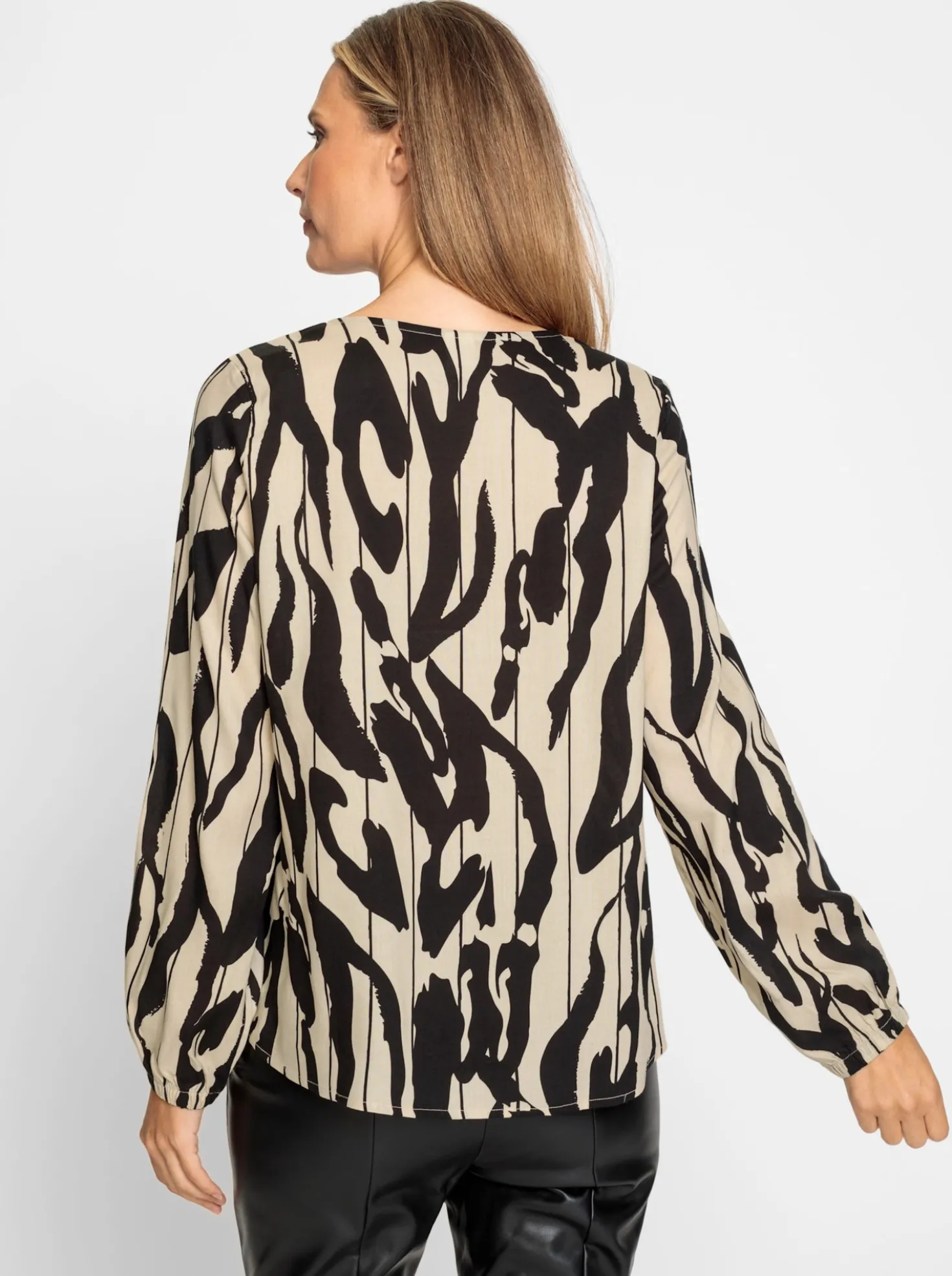 Druckbluse aus reiner Viskose