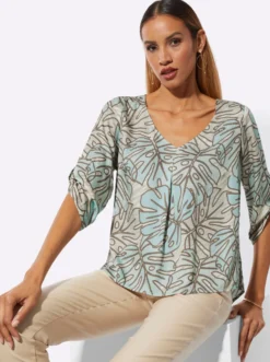 Druckbluse in Koffer-Qualität