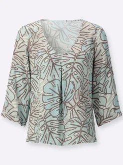 Druckbluse in Koffer-Qualität