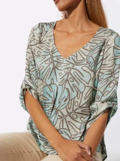 Druckbluse in Koffer-Qualität