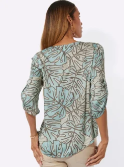 Druckbluse in Koffer-Qualität