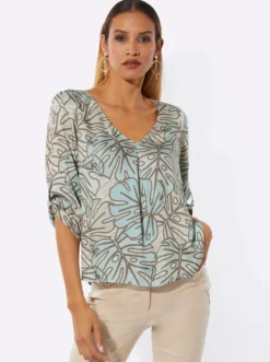 Druckbluse in Koffer-Qualität
