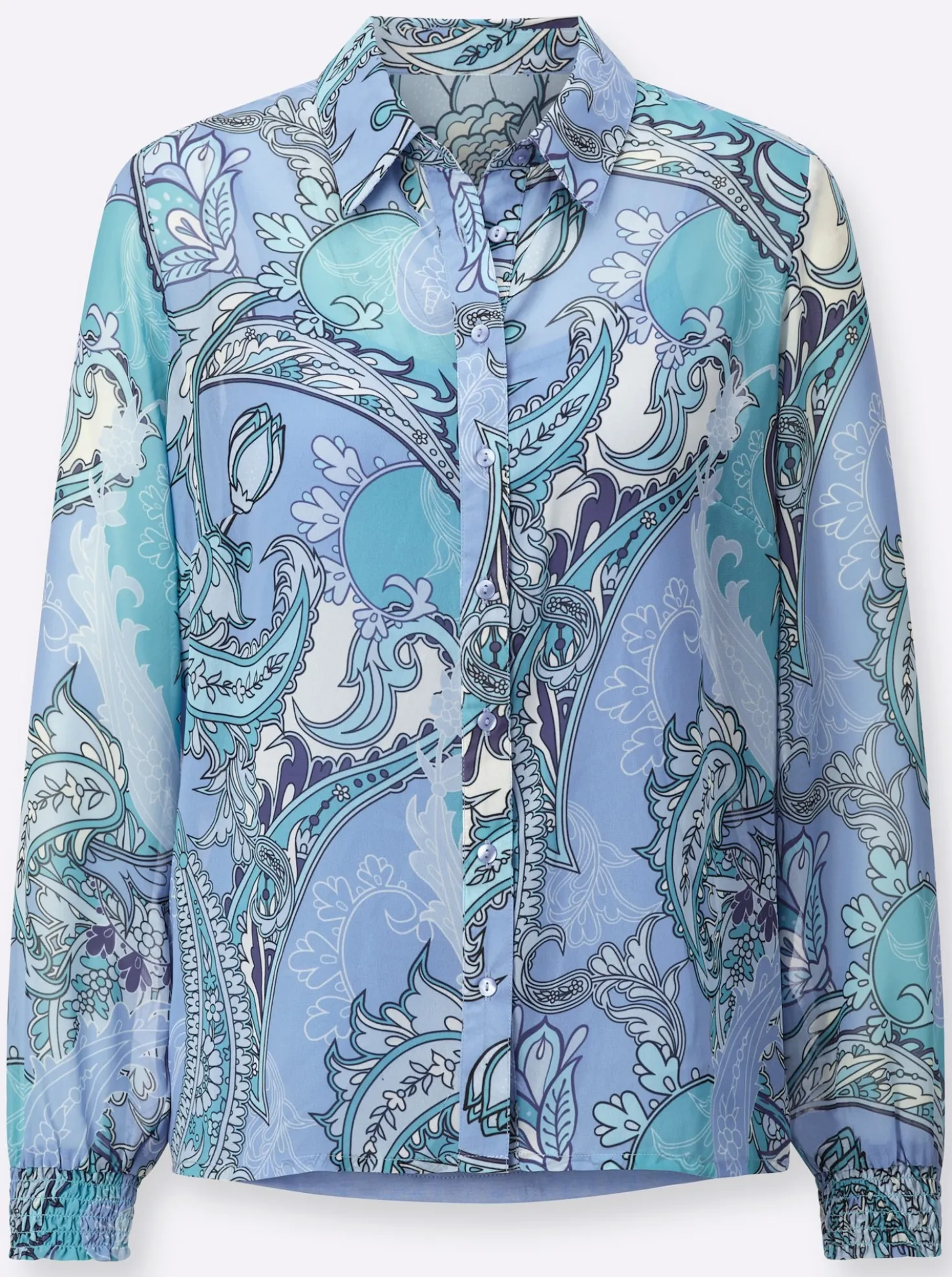 Druckbluse in leichter Georgette-Qualität