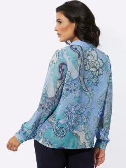 Druckbluse in leichter Georgette-Qualität