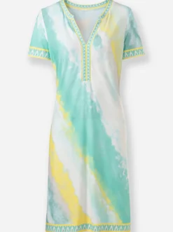 Druckkleid in Batik-Optik