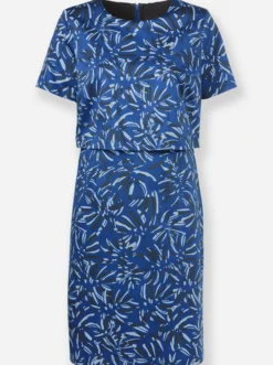 Druckkleid in Baumwoll-Webqualität