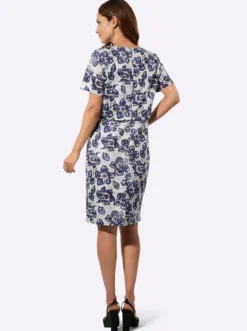 Druckkleid in 2-in-1-Optik