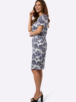 Druckkleid in 2-in-1-Optik