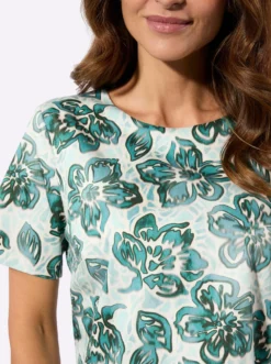 Druckkleid in 2-in-1-Optik