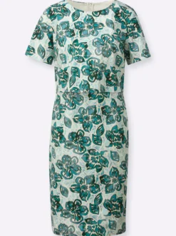 Druckkleid in 2-in-1-Optik