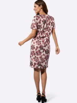 Druckkleid in 2-in-1-Optik