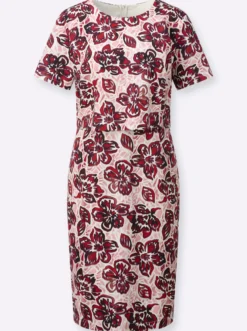 Druckkleid in 2-in-1-Optik