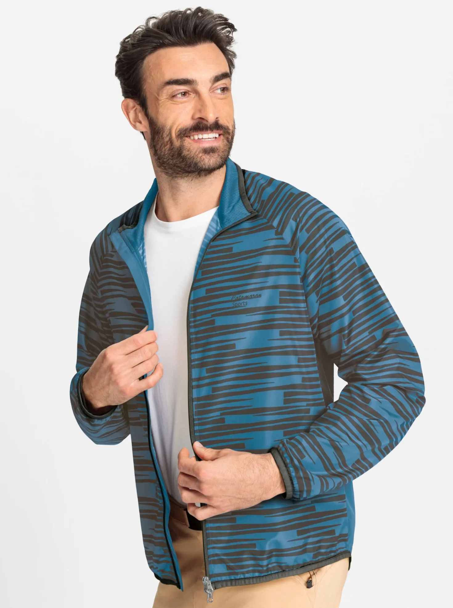 Fahrradjacke mit Rückentasche