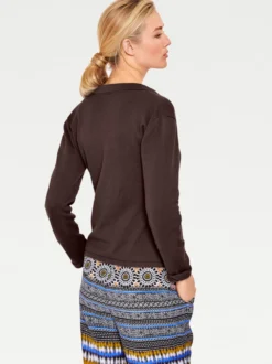 Feinstrickjacke mit Reverskragen