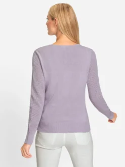 Feinstrickjacke mit 2-Wege-Reißverschluss