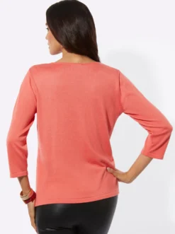Feinstrickpullover mit Metallsteinchen