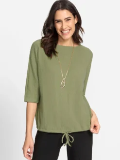 Fledermausshirt mit Bindeband
