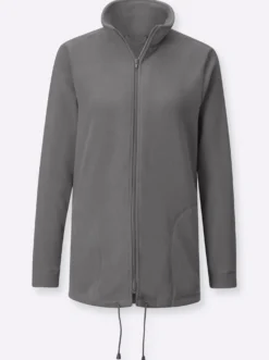 Fleecejacke Kordeldurchzug am Saum