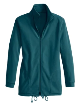 Fleecejacke Kordeldurchzug am Saum