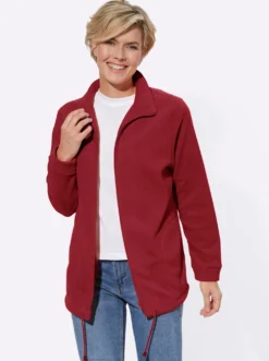 Fleecejacke Kordeldurchzug am Saum
