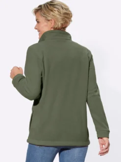 Fleecejacke Kordeldurchzug am Saum