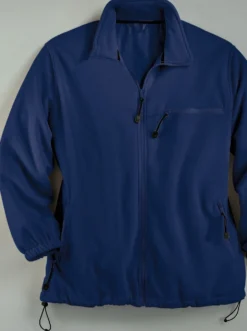 Fleecejacke mit elastischen Ärmelbündchen