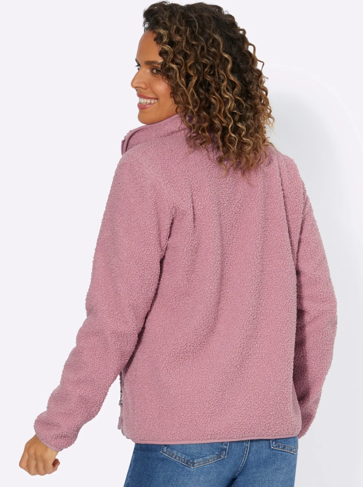 Fleecejacke mit Reißverschluss-Taschen