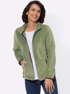 Fleecejacke mit Reißverschluss-Taschen