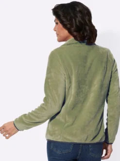 Fleecejacke mit Reißverschluss-Taschen