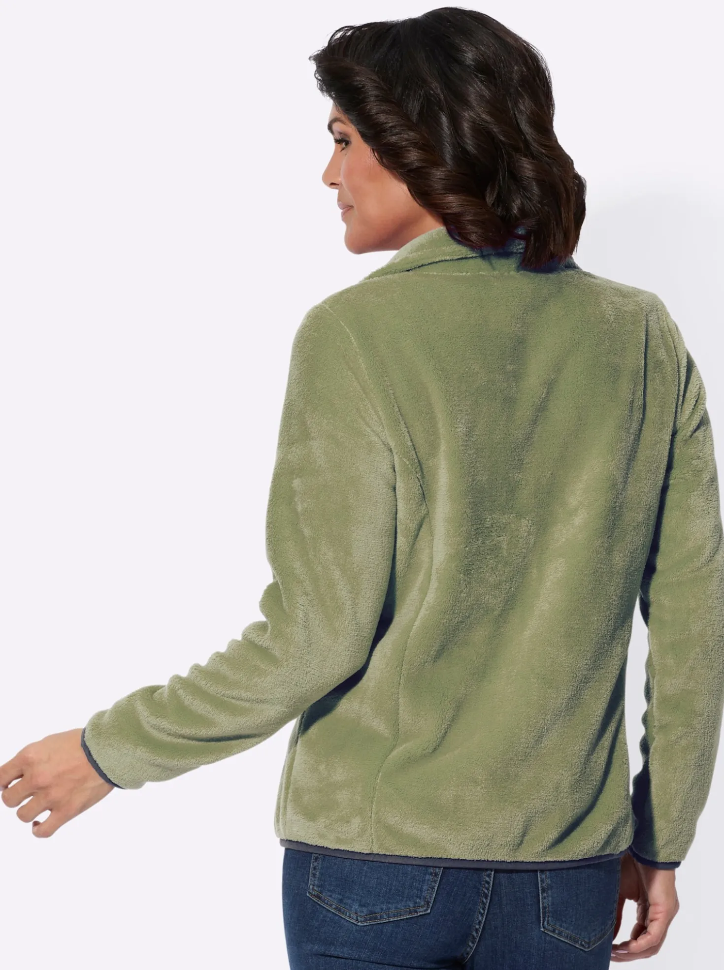 Fleecejacke mit Reißverschluss-Taschen