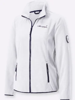Fleecejacke mit Stickerei