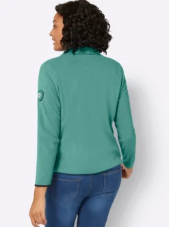 Fleecejacke mit Stickerei
