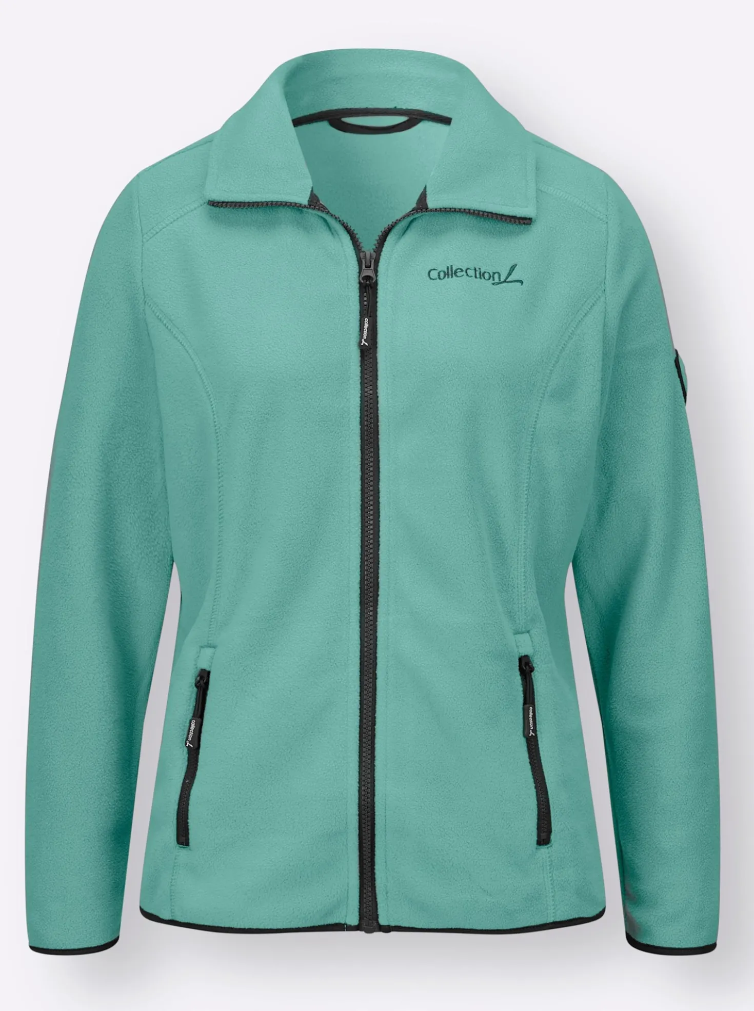 Fleecejacke mit Stickerei