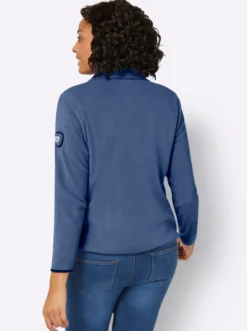 Fleecejacke mit Stickerei