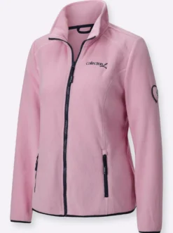 Fleecejacke mit Stickerei