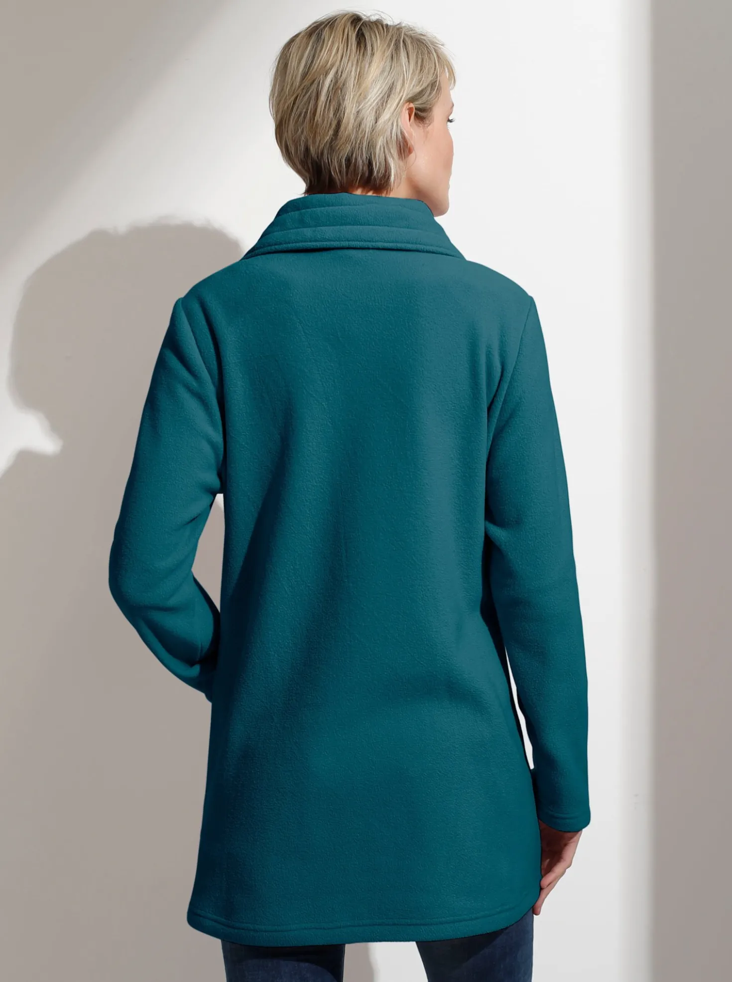Fleecejacke mit 2-Wege-Reißverschluss